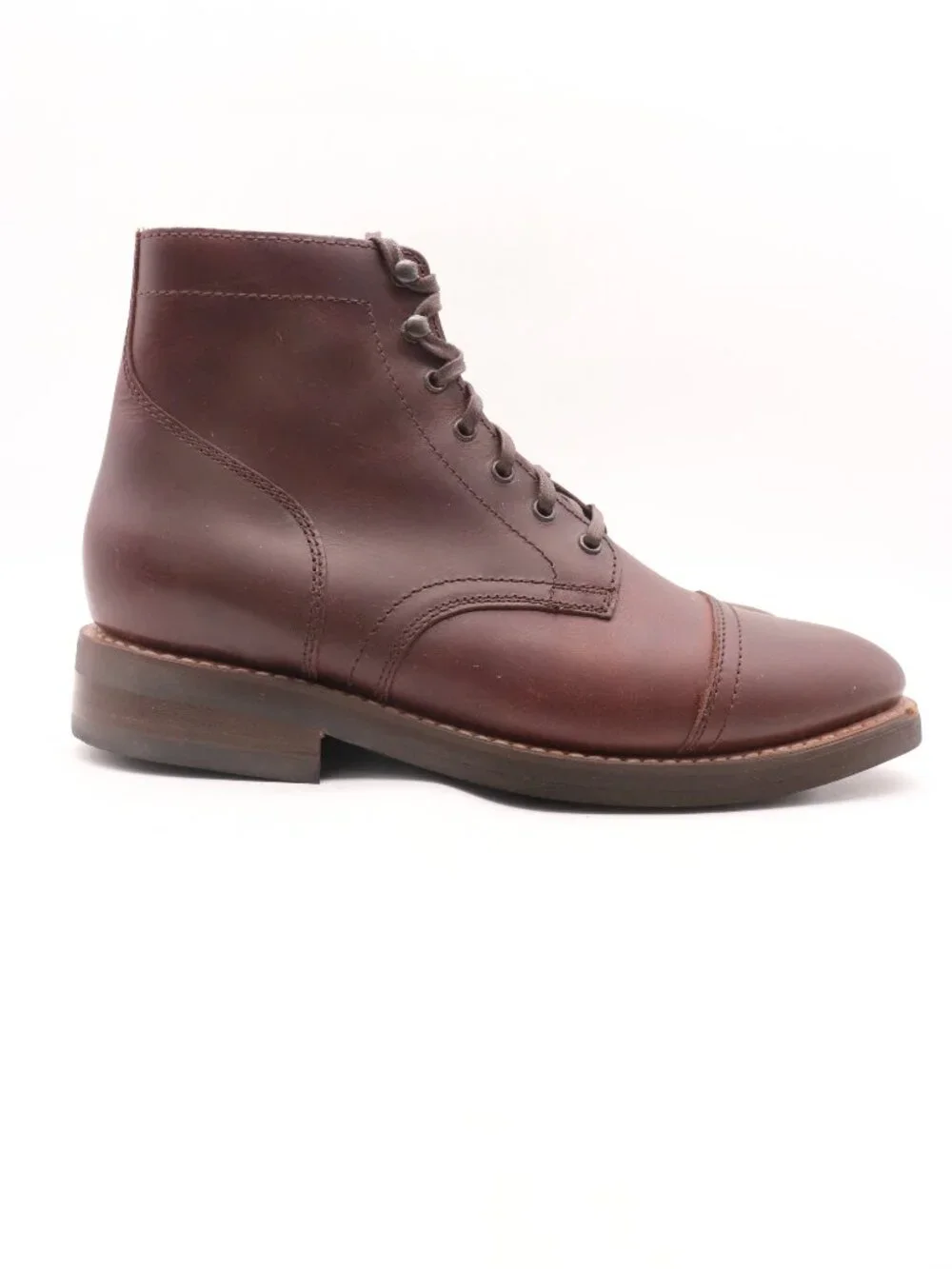 Thursday Boot Co Captaint Men's Size 10.5 Brown Leather Lace Up Cap Toe Boots